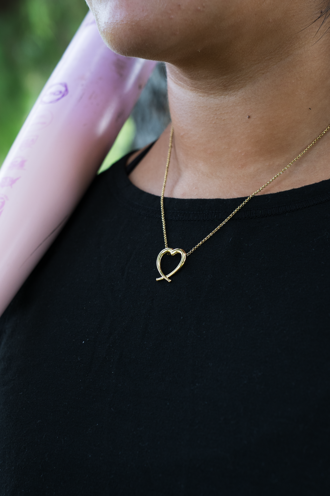 Bat Heart Necklace