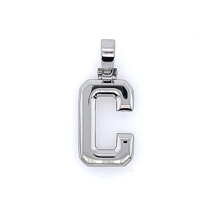 Varsity Initial Pendant (Silver)