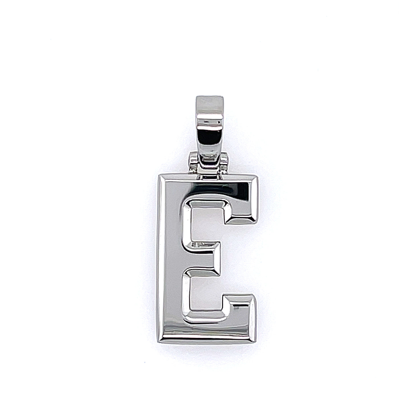 Varsity Initial Pendant (Silver)