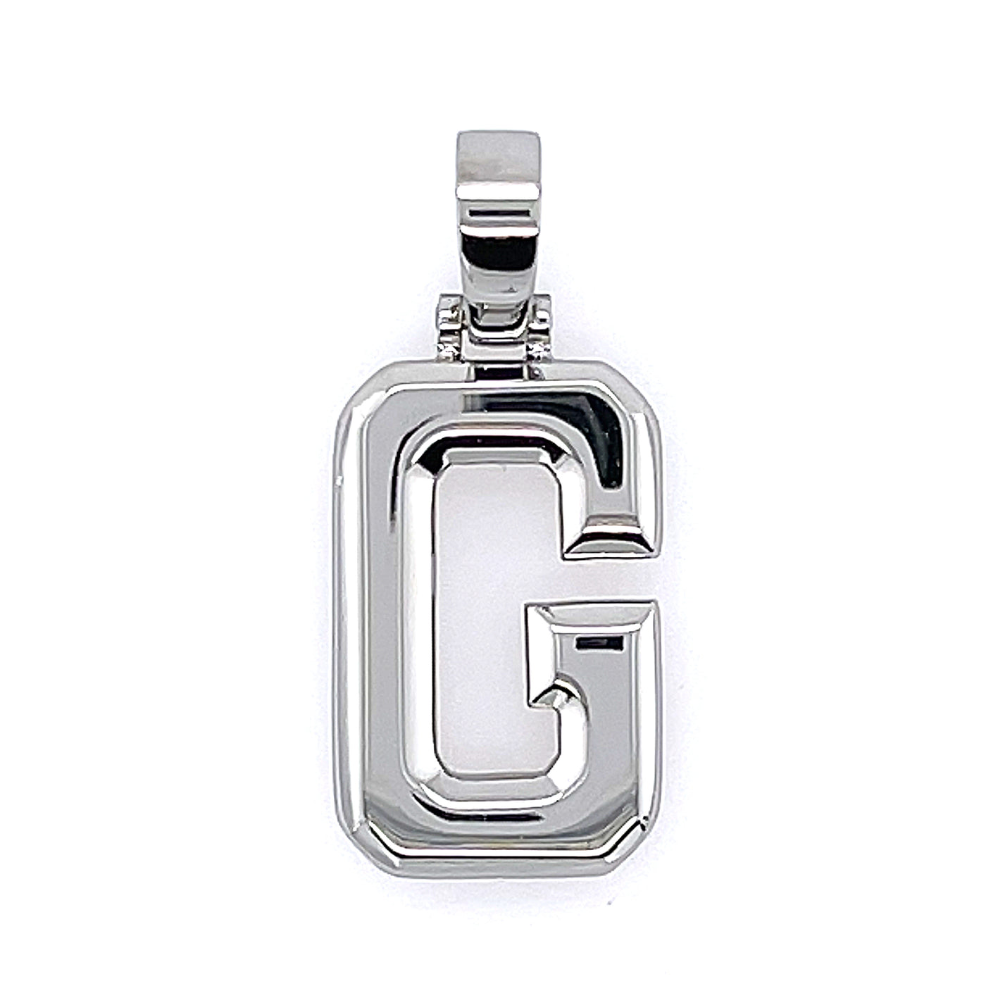 Varsity Initial Pendant (Silver)