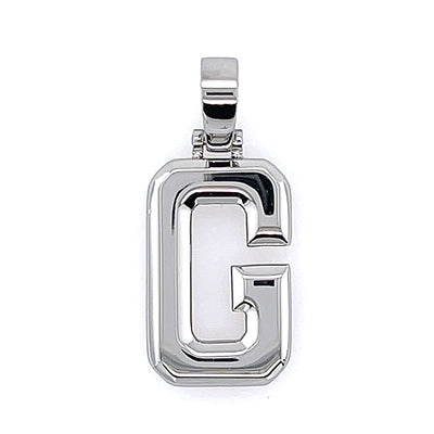 Varsity Initial Pendant (Silver)