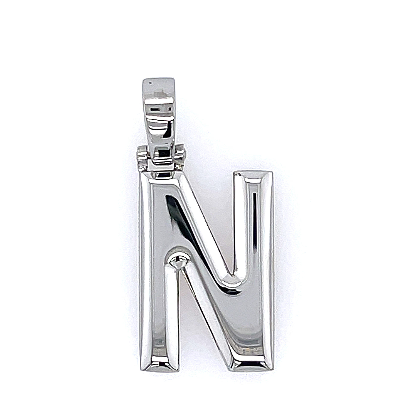 Varsity Initial Pendant (Silver)