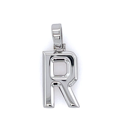 Varsity Initial Pendant (Silver)