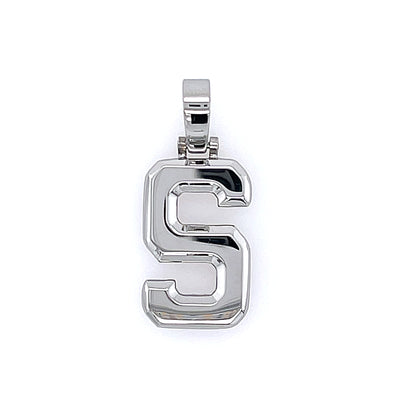 Varsity Initial Pendant (Silver)