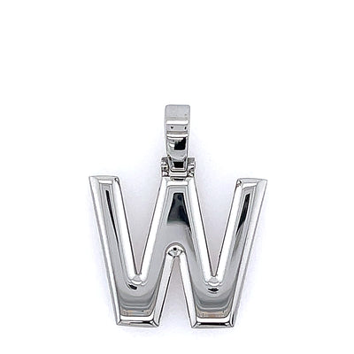 Varsity Initial Pendant (Silver)