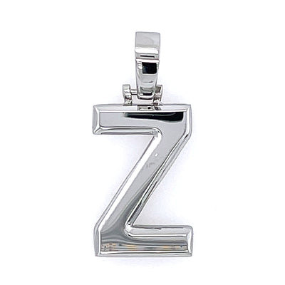 Varsity Initial Pendant (Silver)